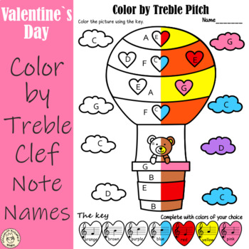 Valentines day music coloring tpt