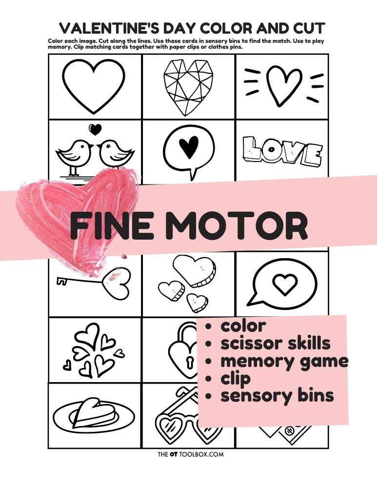Valentines day fine motor kit deal
