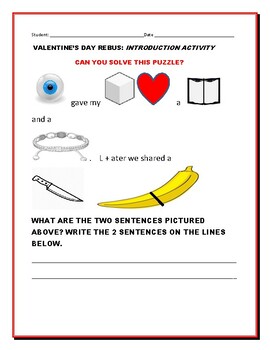 Valentine rebus tpt