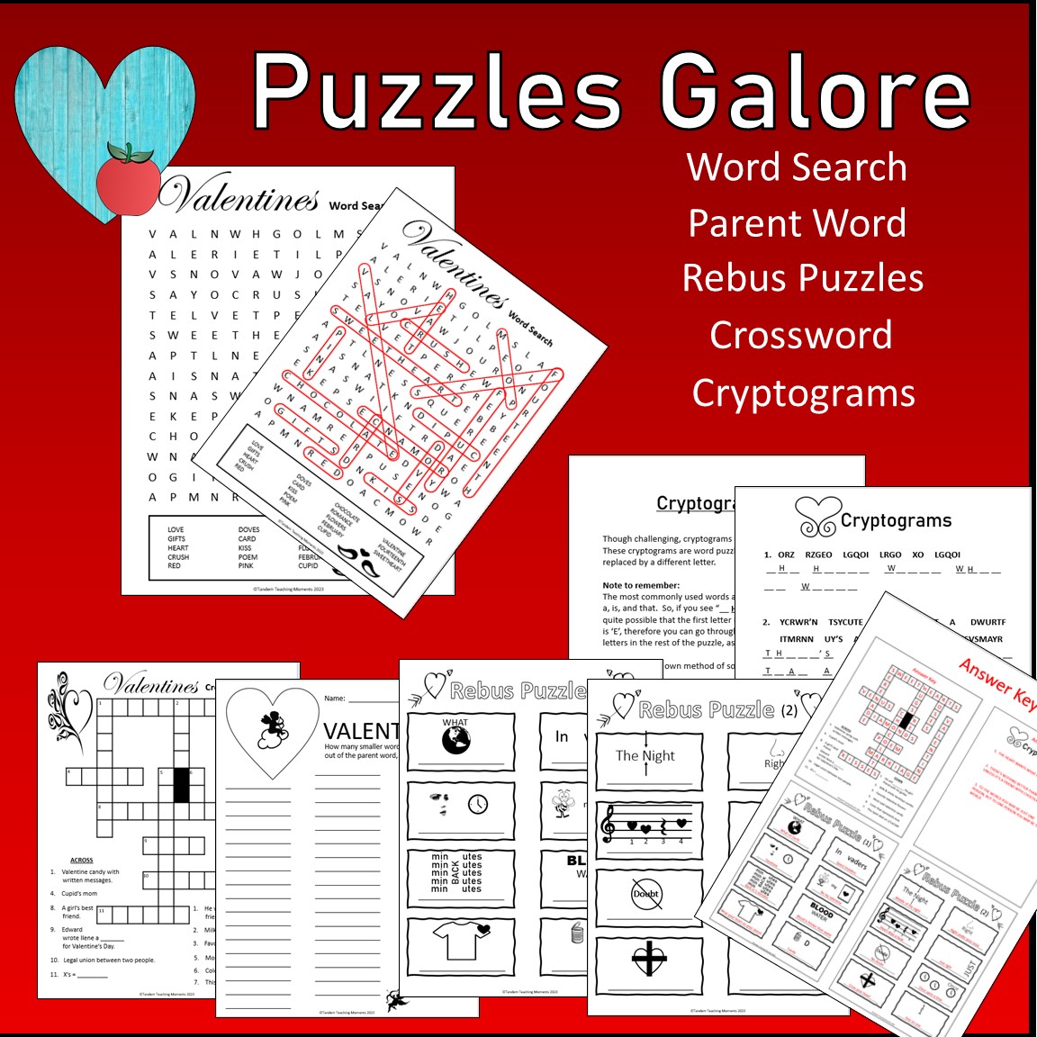 Valentines day activities for middle school made by teachers