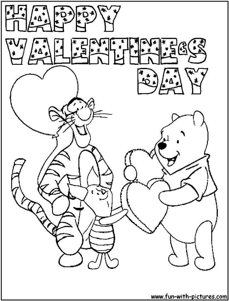 Valentines day coloring pages