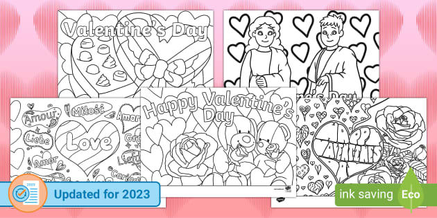 Valentines day mindfulness louring sheets