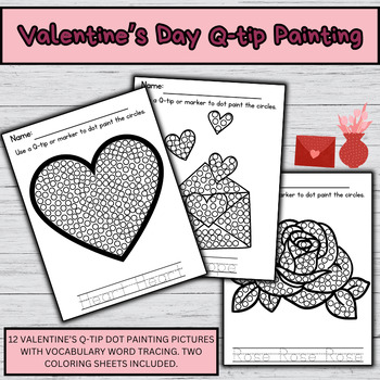Valentine dot painting tpt