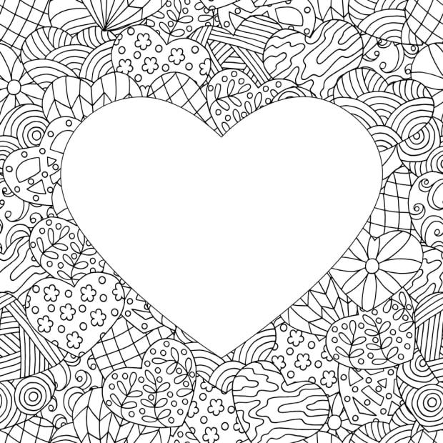 Free printable valentines day coloring pages for kids and adults