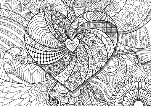 Coloring pages valentines images â browse photos vectors and video