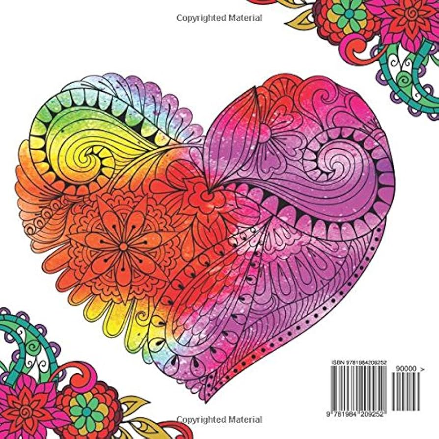 Heart coloring book for adult gorgeous heart designs valentine coloring book for adults pages volume pretty valentine books