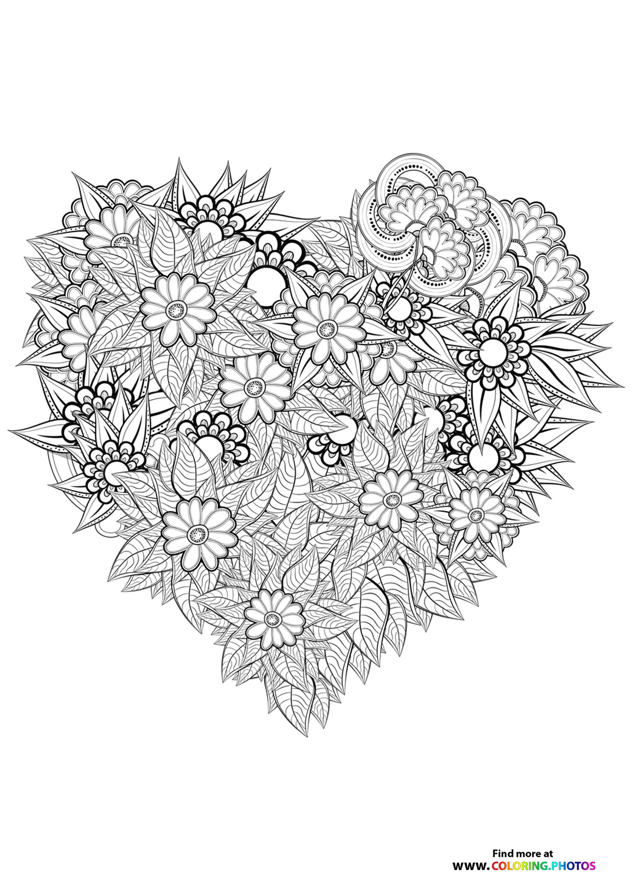 Valentines flower mandala