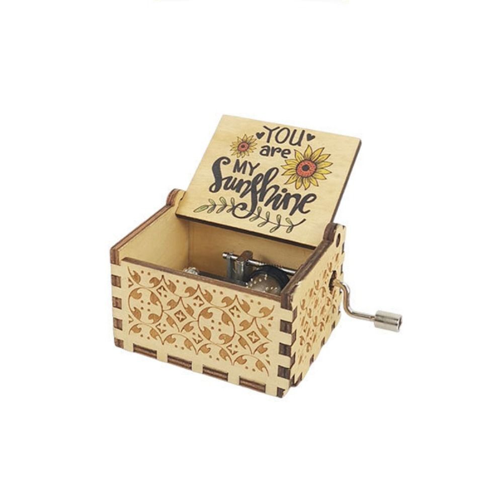 Lor printing wooden music box wood hand