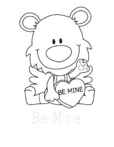 Free printable valentines day coloring pages