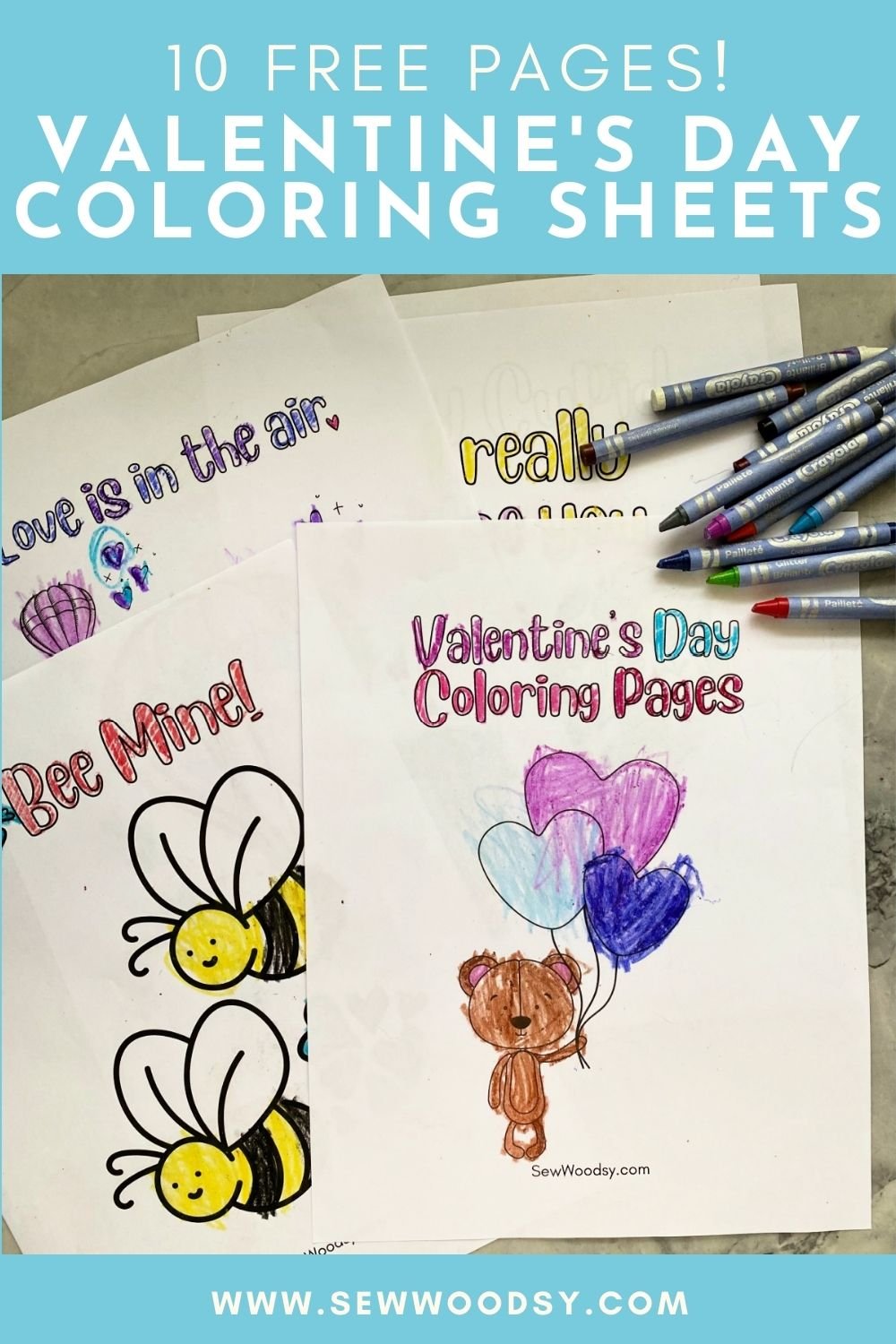 Valentines day coloring pages