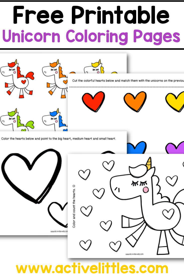 Free printable unicorn coloring pages