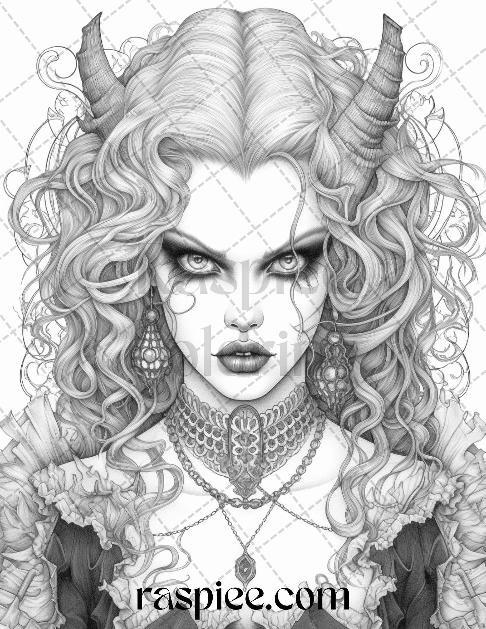 Bewitching vampires grayscale coloring pages printable for adults pdf â coloring