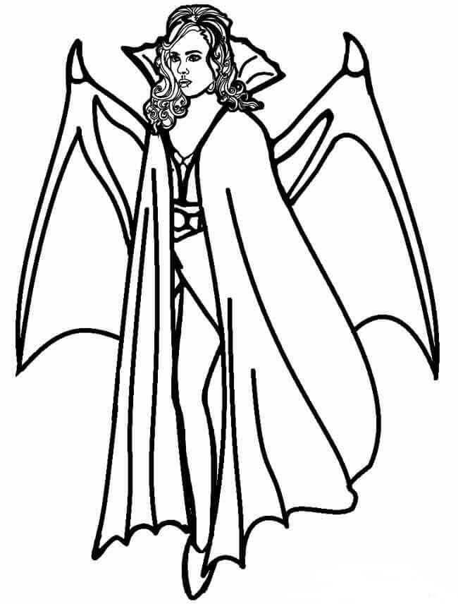 Vampire coloring pages pdf to print