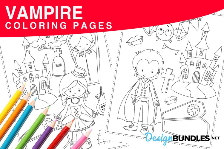 Vampire coloring pages