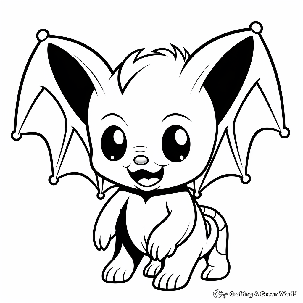 Vampire bat coloring pages