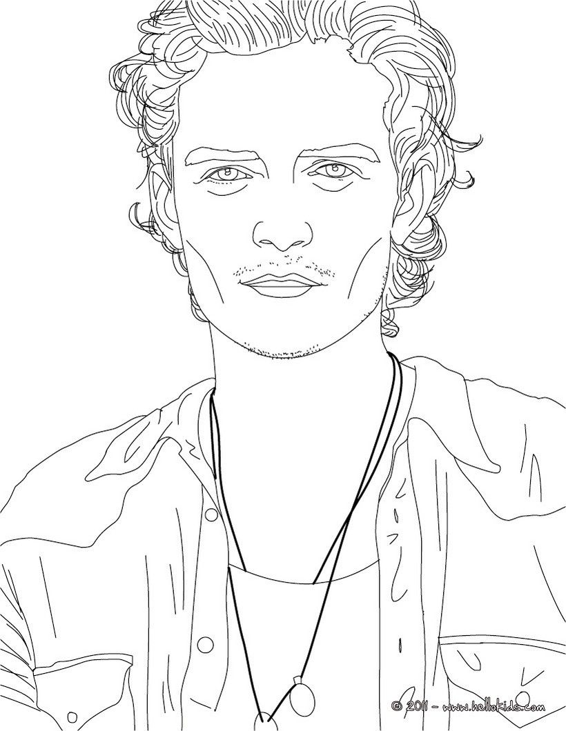 Orlando bloom coloring page more famous people coloring sheets on hellokids people coloring pages star coloring pages coloring pages