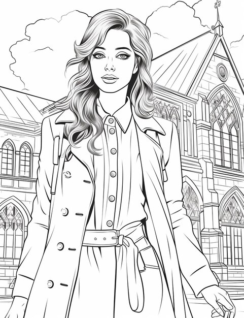 Page fashion coloring images