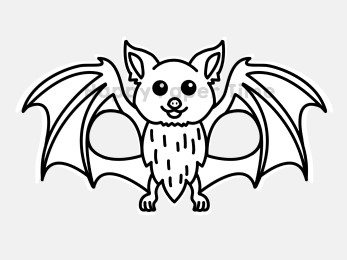 Bat mask printable coloring