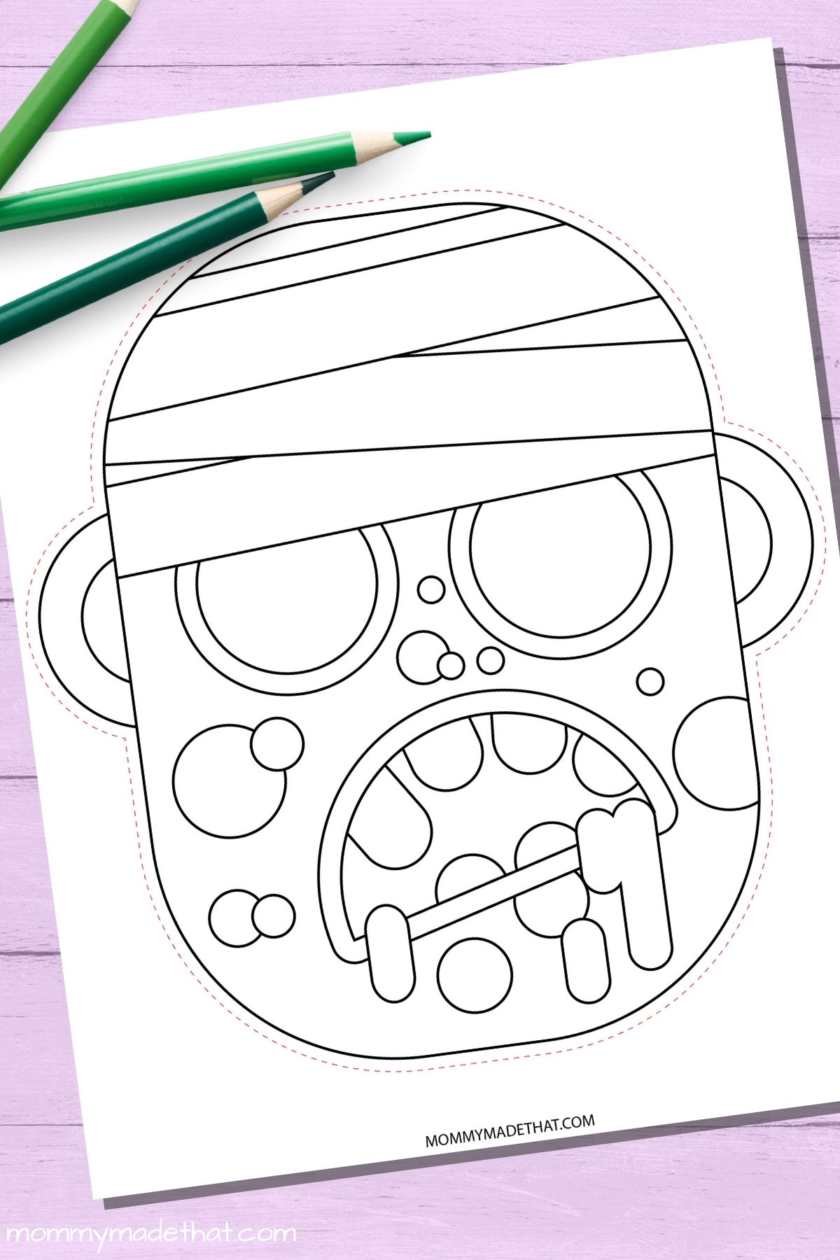 Free printable halloween coloring masks