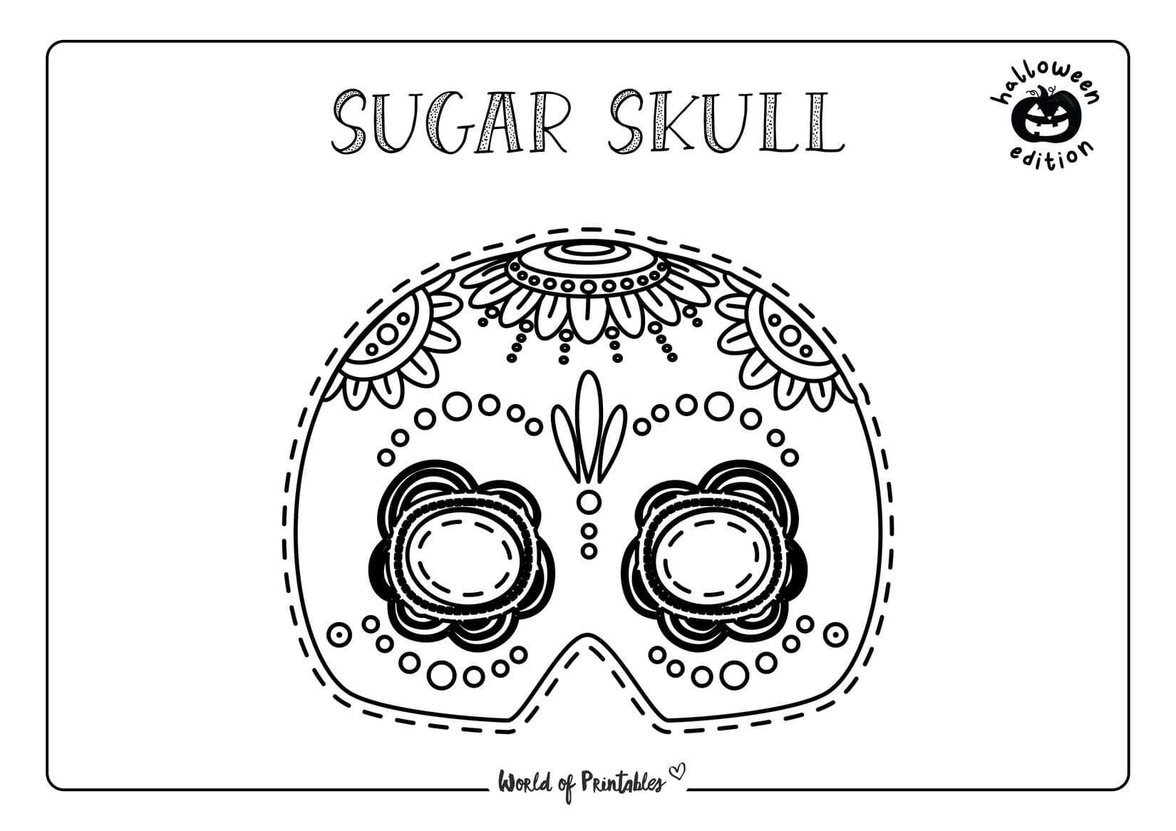 Halloween mask printables
