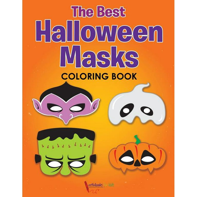 The best halloween masks coloring book paperback