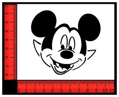 Mickey mouse vampire halloween pumpkin carving craft stencil x