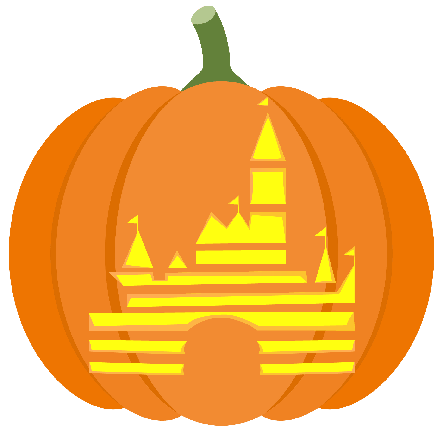 Disney symbol pumpkin stencil free printable papercraft templates