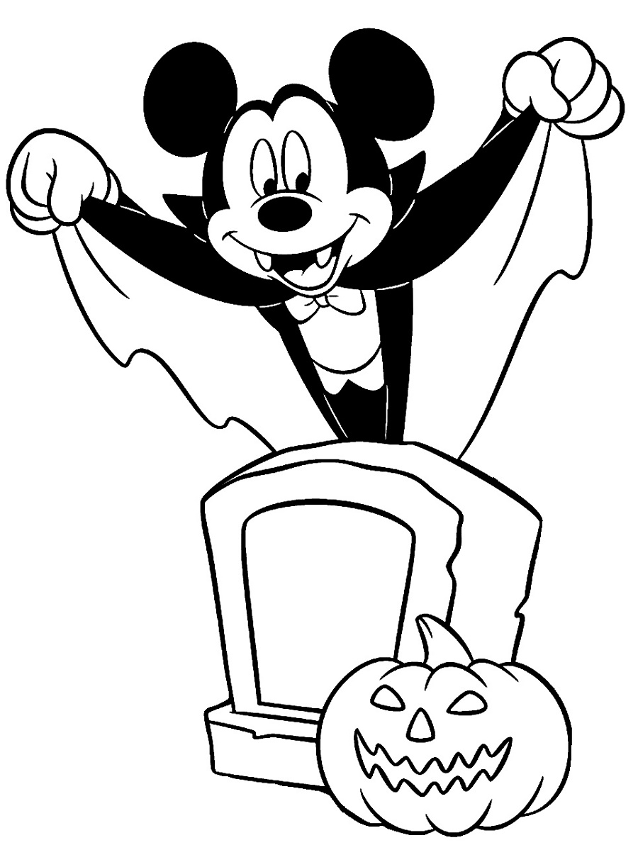 Mickey mouse vampire halloween coloring pages k worksheets halloween coloring pages halloween coloring pages printable coloring pages