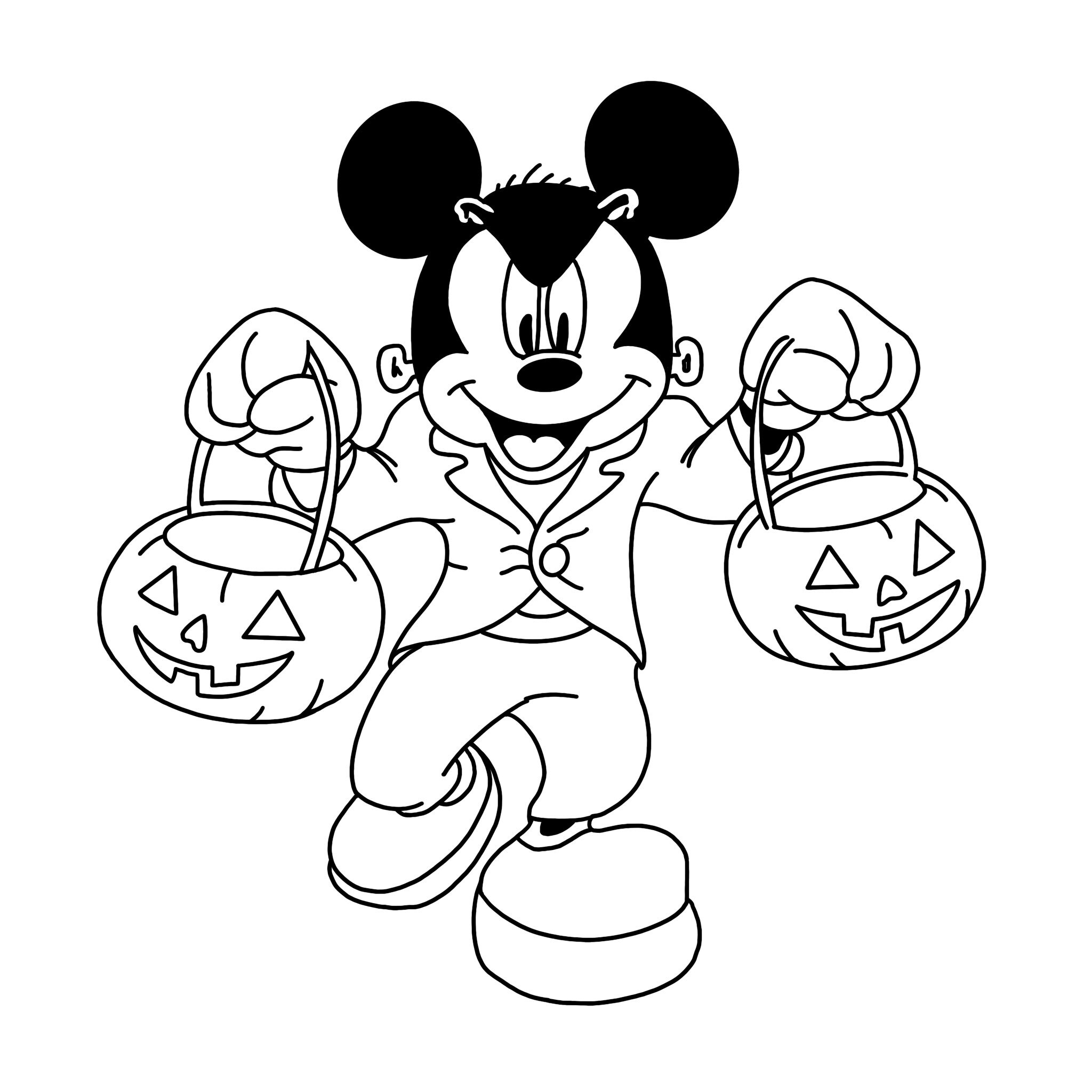 Mickey mouse coloring pages svg
