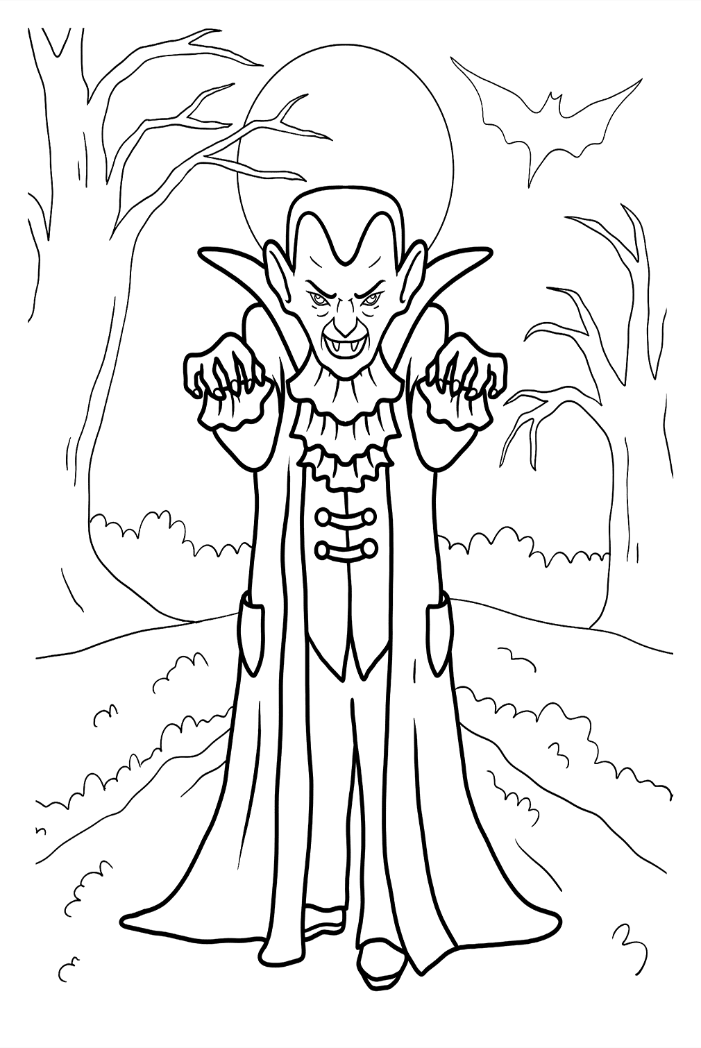 Vampire coloring pages