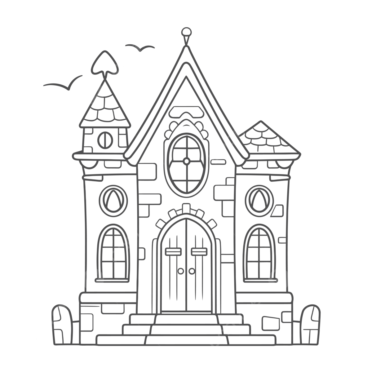 Vampire house coloring pages fresh house coloring pages print outline sketch drawing vector house drawing wing drawing ring drawing png and vector with transparent background for free download