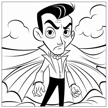 Vampire coloring pages stock photos and images