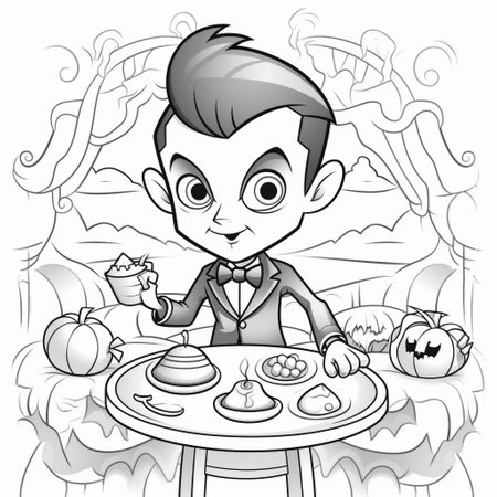Free vampire coloring pages photos and vectors
