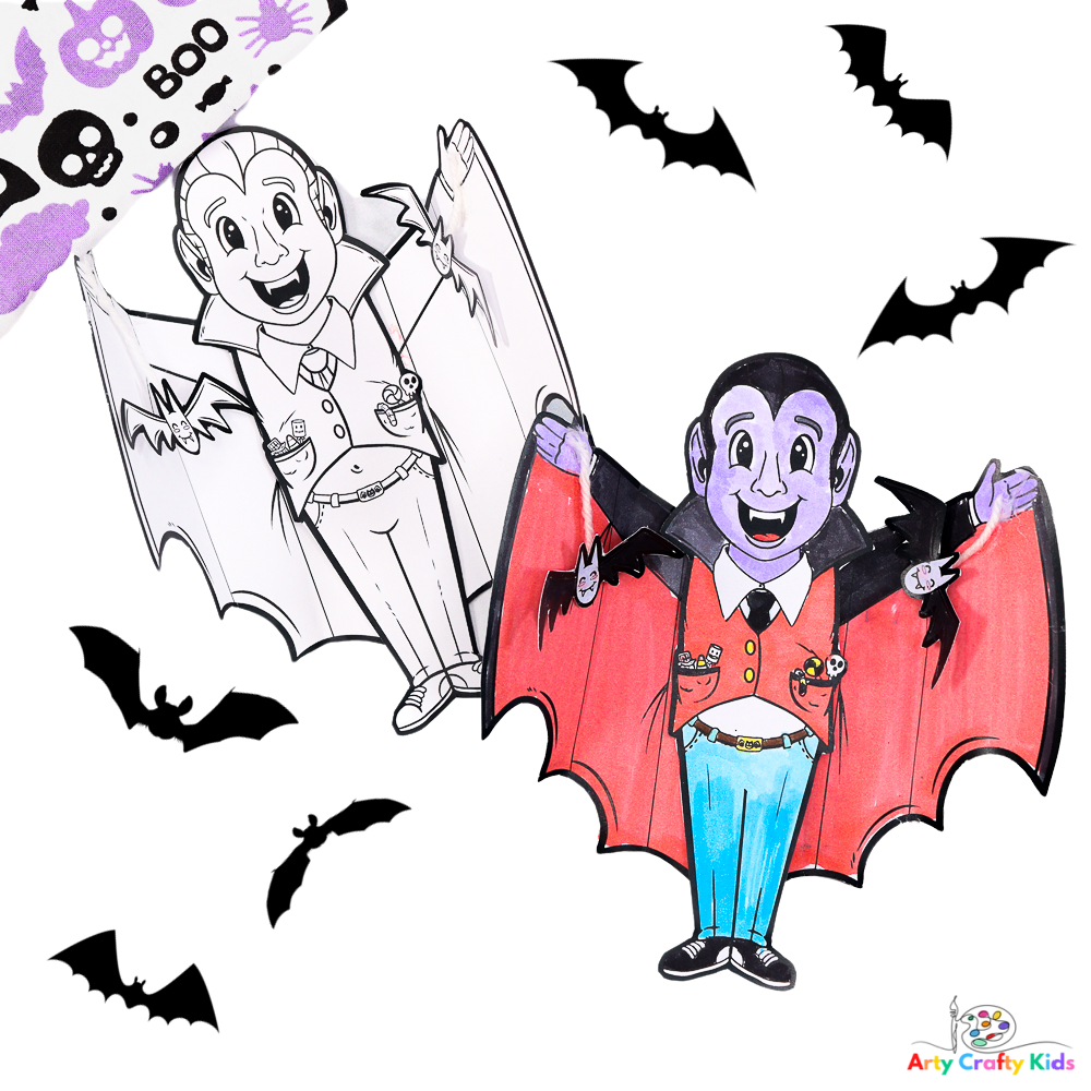 Printable vampire craft free template