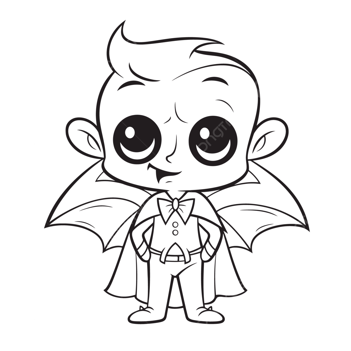 Picture of a cute little vampire baby coloring pages outline sketch drawing vector baby drawing wing drawing ring drawing png and vector with transparent background for free download