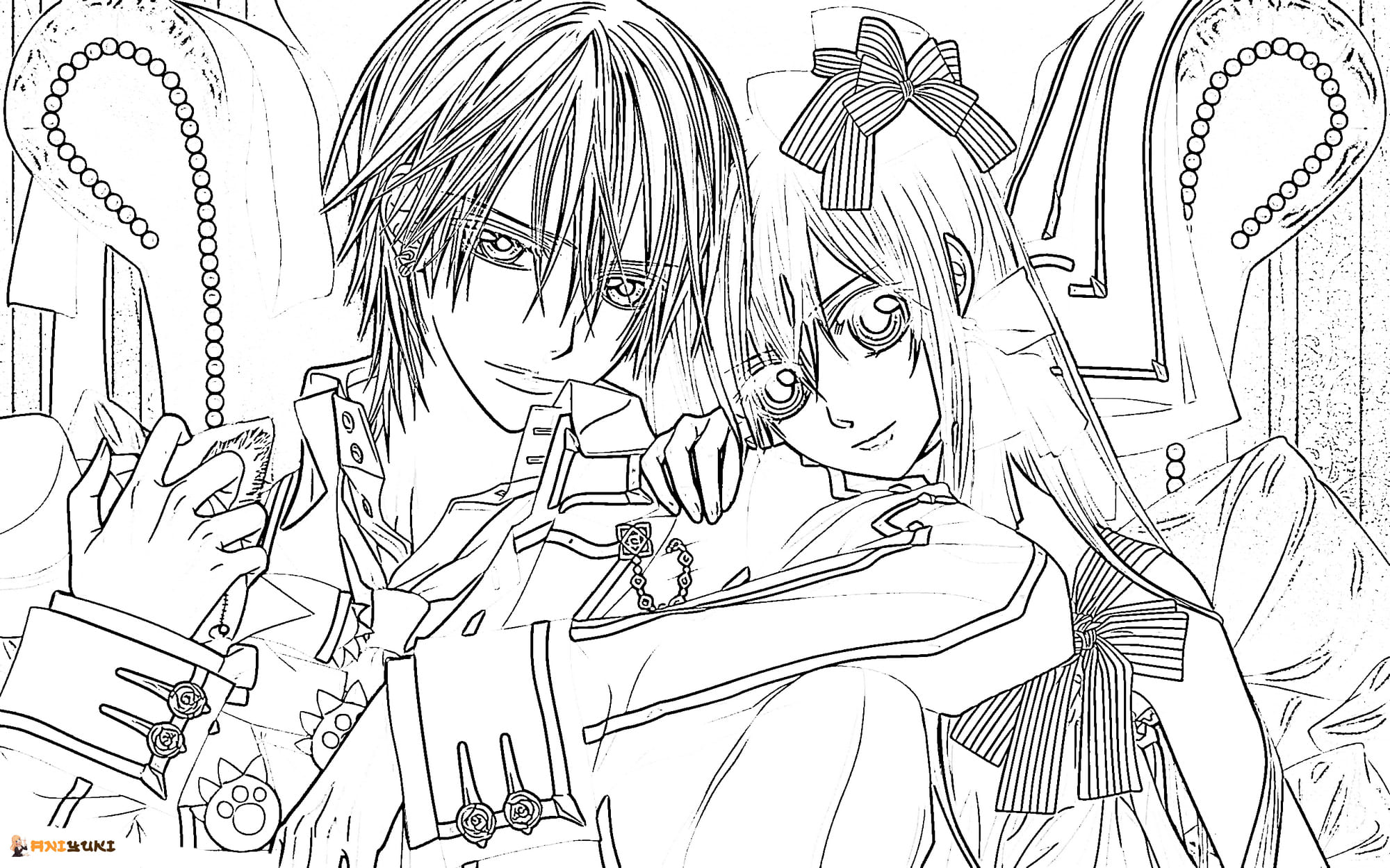 Vampire knight coloring pages