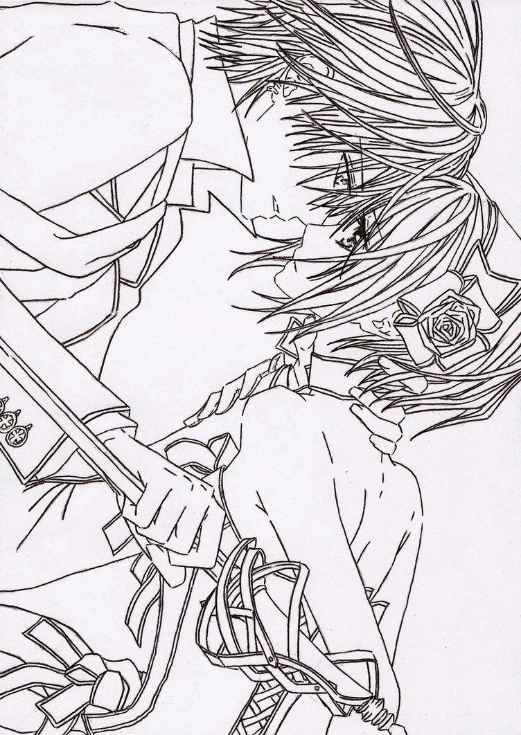 Chibi vampire coloring pages