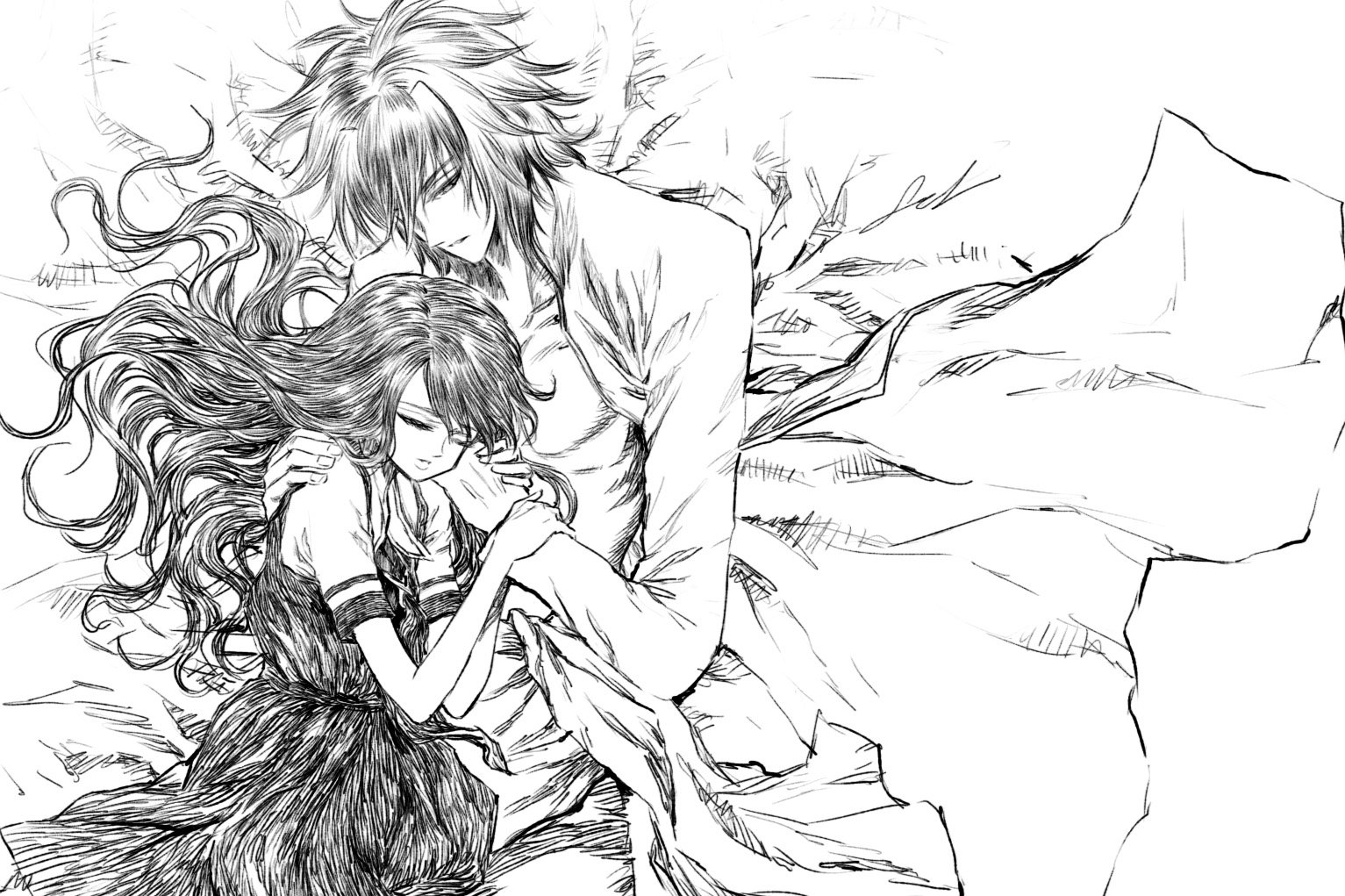 Sean lam çå äå on x silent night anime manga draw drawing wip doodle art artist sketch originalartwork artlovers vampire gothic bishounen httpstcopksnmkmm x