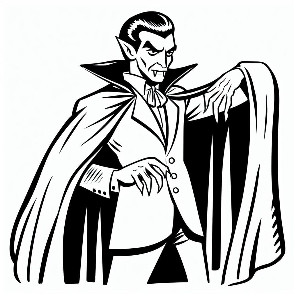 Dracula coloring pages