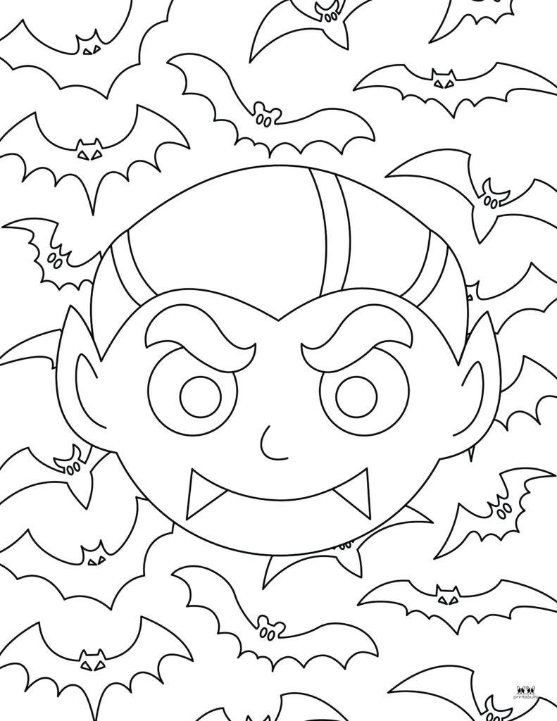 Vampire coloring pages outlines