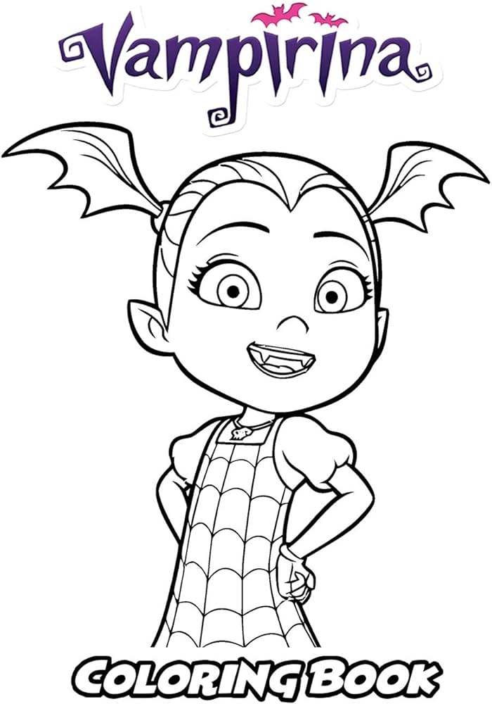 Vampirina coloring book coloring book for kids and adults activity book with fun easy and relaxing coloring pages by