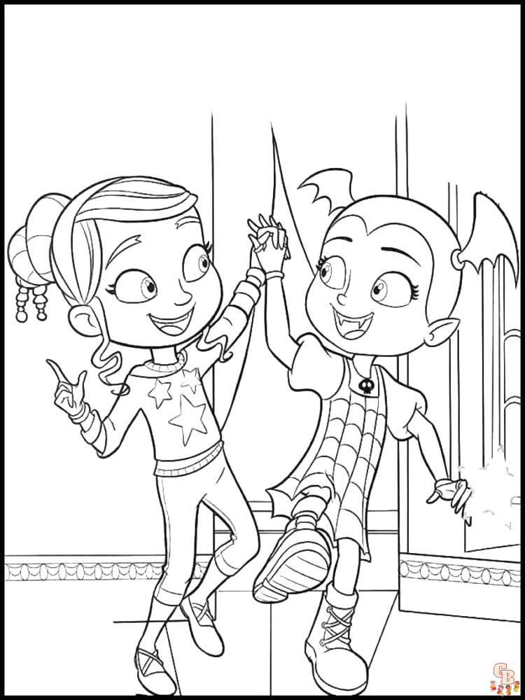 Vampirina coloring pages printable free and easy options