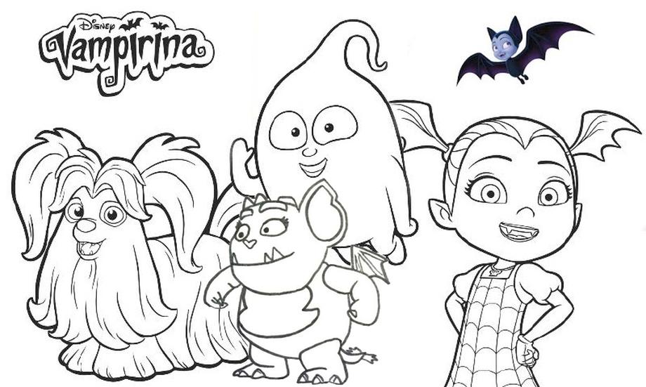Get this vampirina coloring pages vampirina and friends