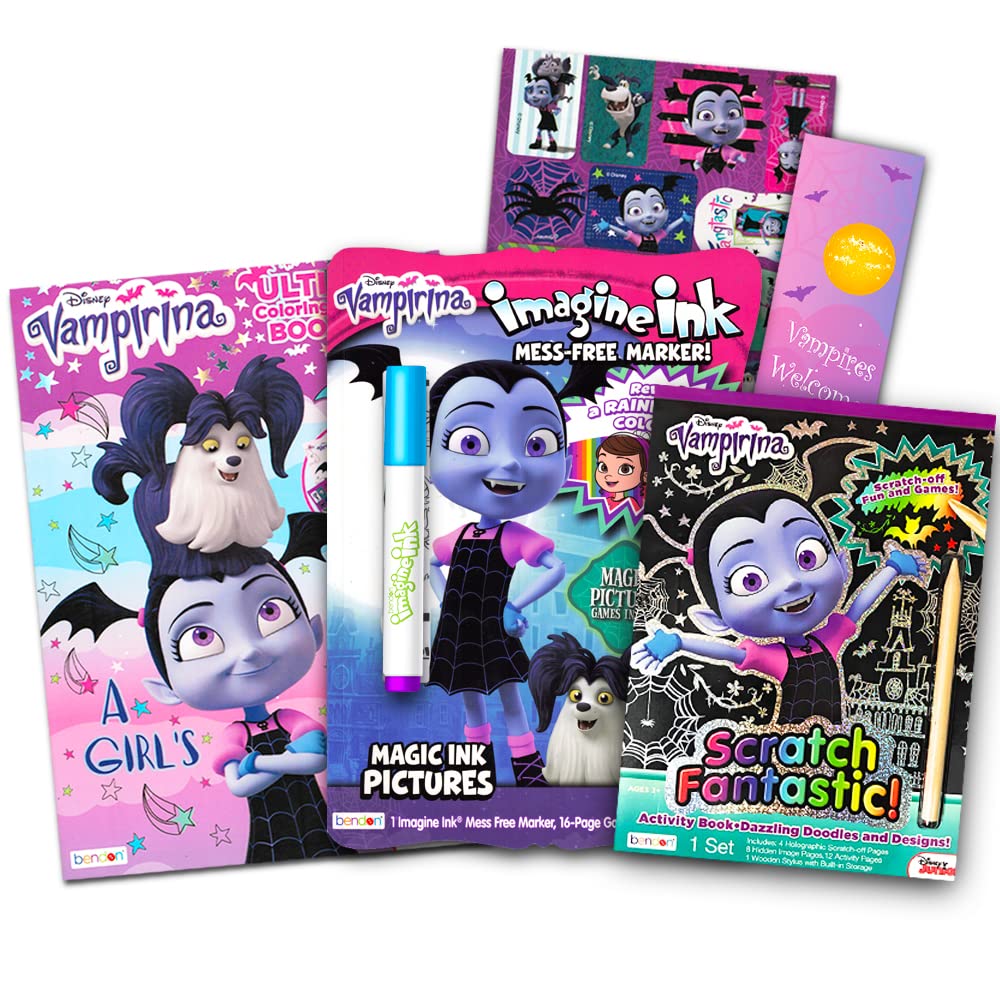 Buy disney vampira colorg book super set