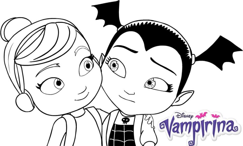Get this vampirina coloring pages vampirina and poppy best friend