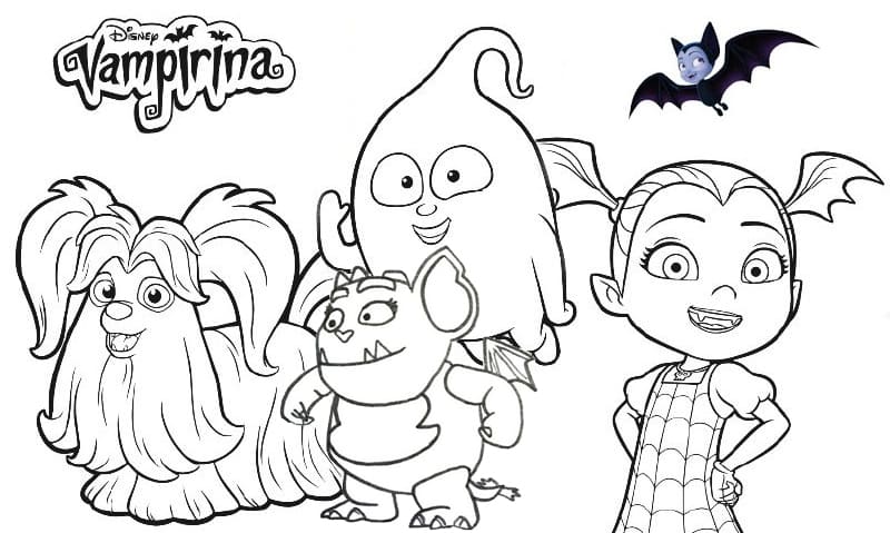 Vampirina coloring pages printable coloring pages for kids