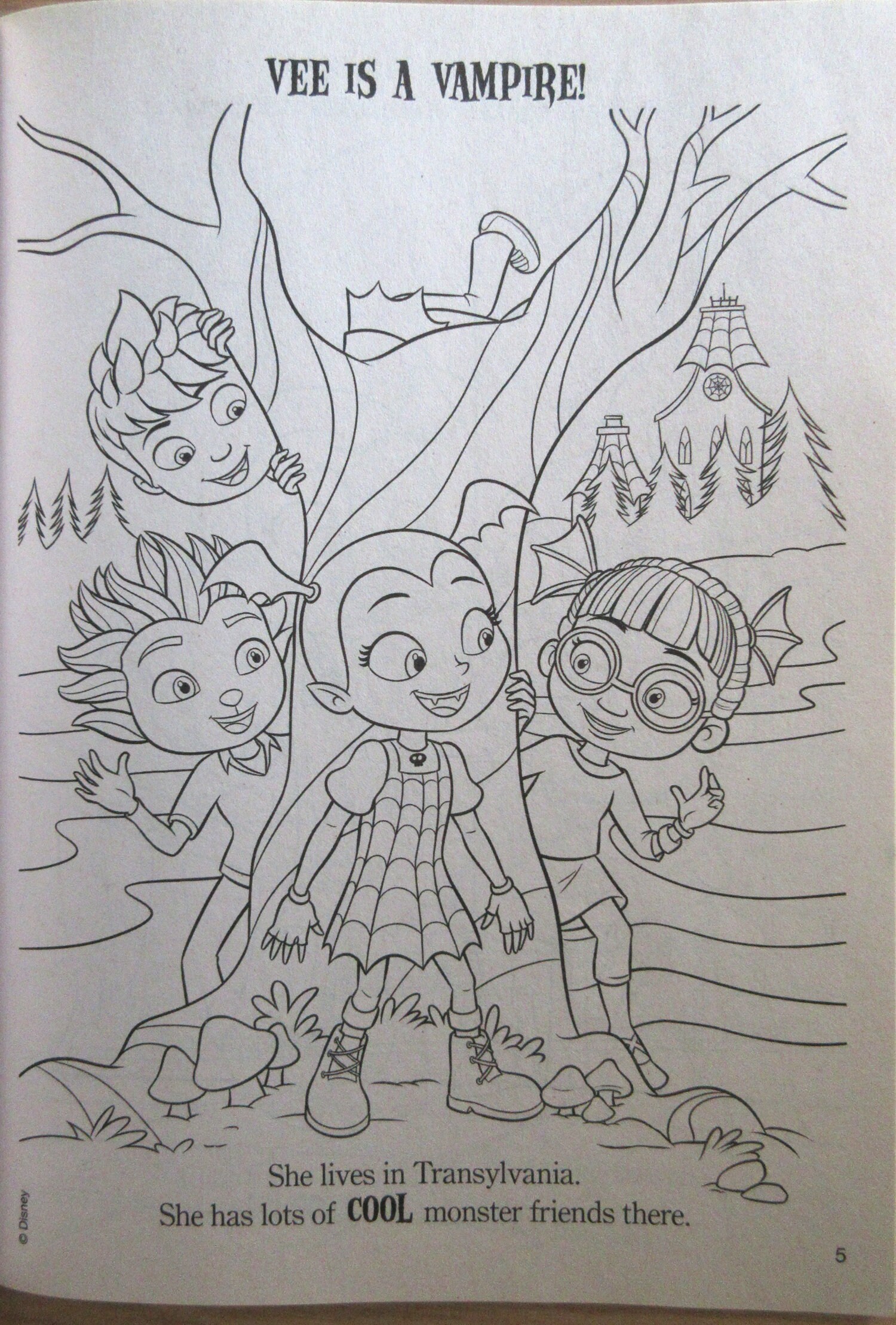 Disney junior vampirina jumbo coloring activity bookgoing battydemipoppyoxanavee