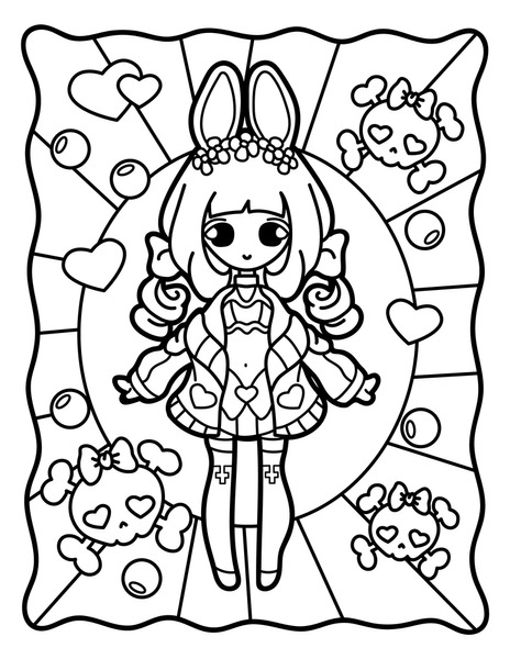 Drawing vampire girl royalty