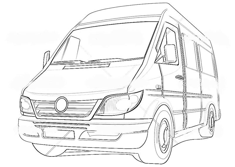 Types of motor vehicles printable coloring pages for kids