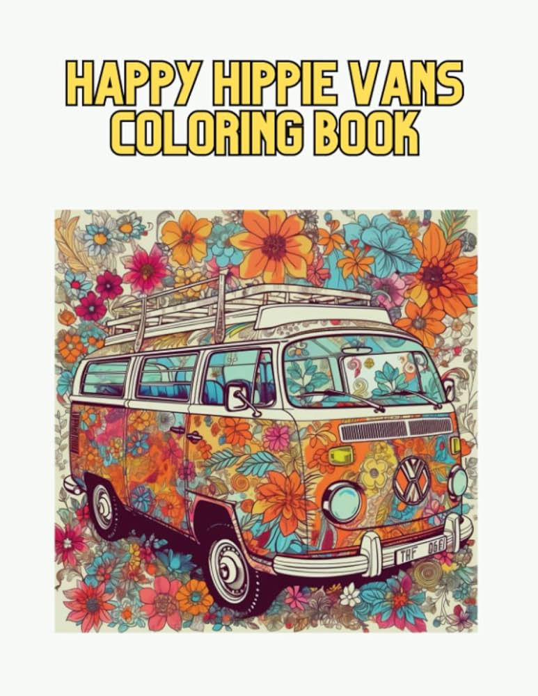 Happy hippie vans coloring book dimitrov rosen yordanov dimitrov rosen yordanov books